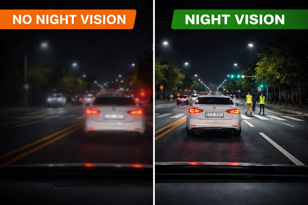 Dash ccamera night vision