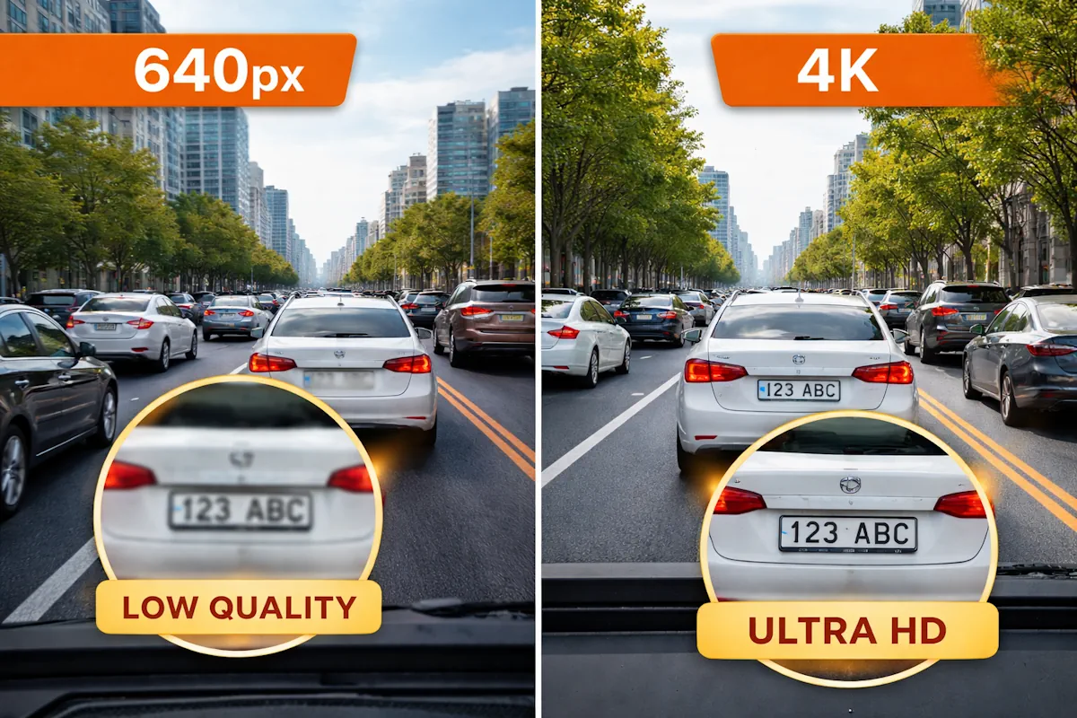 Car camera resolution