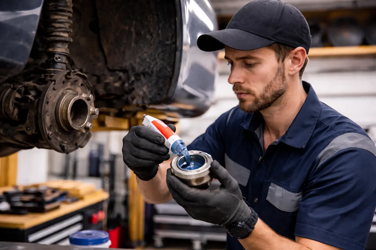 Auto rattalaagri määrimine
